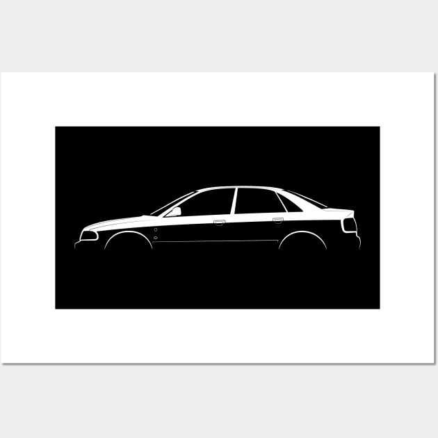 Audi A4 (B5) Silhouette Wall Art by Car-Silhouettes